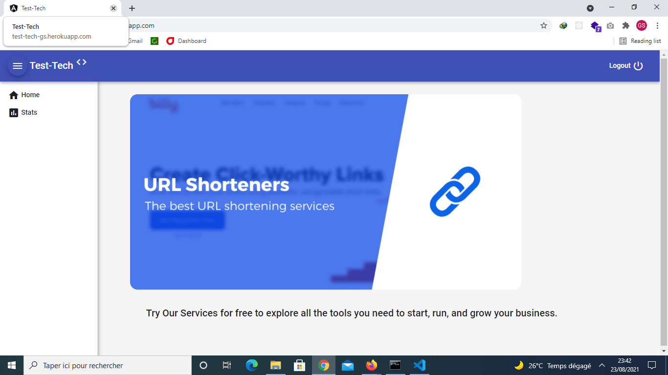 URL Shortners App